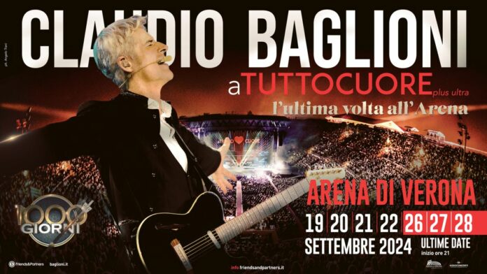 Claudio Baglioni in concerto in Arena