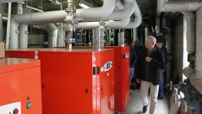 L’impianto composto da 3 generatori termici a condensazione installati presso la Scuola Allievi Agenti della Polizia di Stato di Peschiera del Garda
